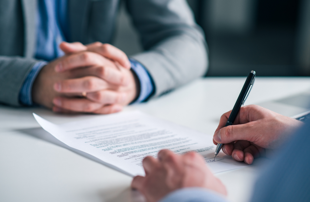 Signing a will in front of witnesses